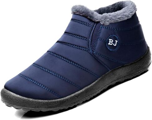 UOQAPRE Warm Snow Boots for Women and Men,Waterproof Outdoor Fur Lining Winter Shoes Lightweight Non-slip Ankle Bootie for Couple in Saudi Arabia