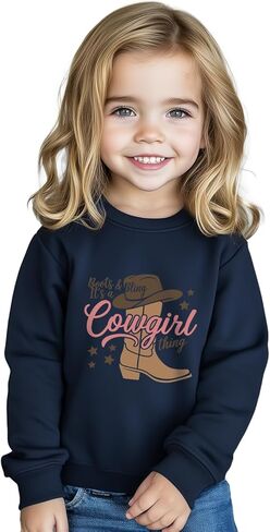 Cowgirl Shirt for Girls Western T-Shirts Kids Cowboy Letter Short Horse Clothes Cute Tops Tee 2T-8Y in Saudi Arabia