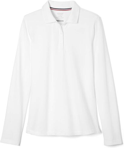 French Toast Girls' Long Sleeve Stretch Pique Polo in Saudi Arabia