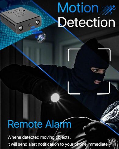 Mini Spy Camera WiFi, Smallest Hidden Cameras HD1080P for Home Security Surveillance, Small Portable Nanny Cam with Phone App, Motion Detection, Night Vision for Indoor in Kuwait