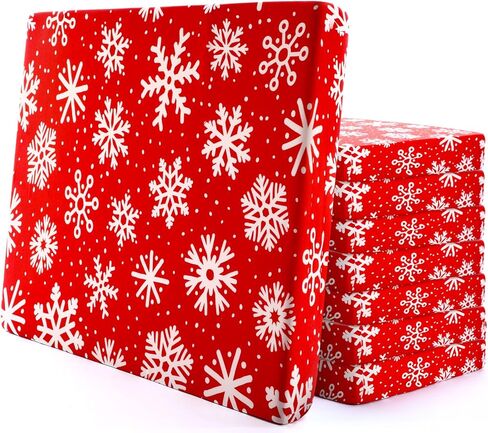 VitalCozy 8 Pcs Winter Snowflake Outdoor Couch Cushion Covers Christmas Stretch Patio Cushion Covers Sofa Seat Slipcovers Replacement Furniture Protector for Armchair Loveseat Holiday Decor(Blue) in Saudi Arabia