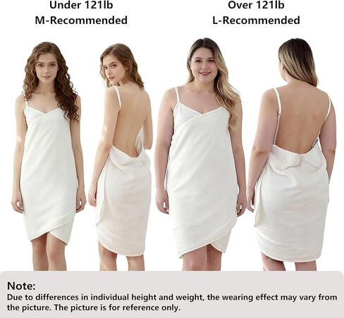 Women's Towel Wrap Robe with Adjustable Straps, Ultra Absorbent & Quick-Dry Bathrobe for Home and After Shower, M–L in Saudi Arabia