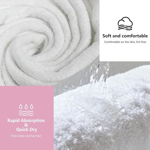 Women's Towel Wrap Robe with Adjustable Straps, Ultra Absorbent & Quick-Dry Bathrobe for Home and After Shower, M–L in Saudi Arabia