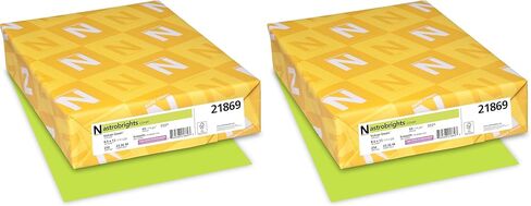 Neenah Paper 21869 Color Cardstock, 65lb, 8 1/2 x 11, Vulcan Green, 250 Sheets in Kuwait