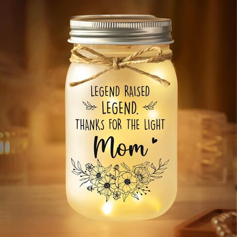 GiltGlimmer Daughter Gifts from Mom, Mason Decorative Jar Night Light for Daughter, Mother Daughters Gift Ideas, Birthday Graduation Gifts for Daughters Mother's Day in Saudi Arabia