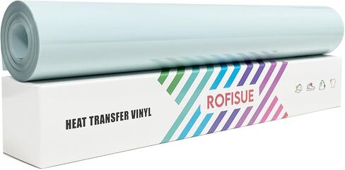 Heat Transfer Vinyl Turquoise, 12Inches×20FT Iron on for T Shirts .Easy to Cut and Weed Compatible with All Cutter Machines HTV Iron on Vinyl for Cricut (Turquoise, 12Inches×20FT) in Saudi Arabia