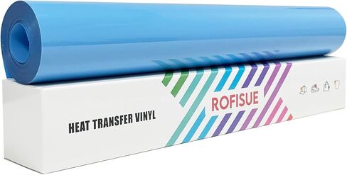 Heat Transfer Vinyl Turquoise, 12Inches×20FT Iron on for T Shirts .Easy to Cut and Weed Compatible with All Cutter Machines HTV Iron on Vinyl for Cricut (Turquoise, 12Inches×20FT) in Saudi Arabia