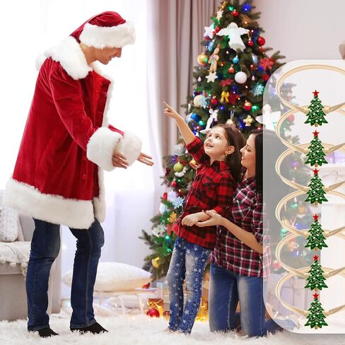 6 Pack Christmas Curtain Tieback Buckle Aluminum Alloy Spring Design Curtain Holdback Carving Design Christmas Curtain Ties for Drapes Curtain Ties Backs Modern Style Decor (Green) in Saudi Arabia