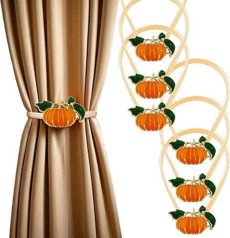 6 Pack Christmas Curtain Tieback Buckle Aluminum Alloy Spring Design Curtain Holdback Carving Design Christmas Curtain Ties for Drapes Curtain Ties Backs Modern Style Decor (Green) in Saudi Arabia