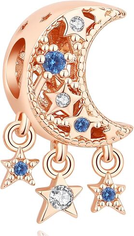 Nbsameng S925 Sterling Silver Charms Bead Compatible for Pandora Bracelets and Necklaces, DIY Jewelry for Women, Blue Rocket in Kuwait