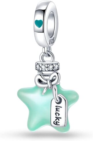 Nbsameng S925 Sterling Silver Charms Bead Compatible for Pandora Bracelets and Necklaces, DIY Jewelry for Women, Blue Rocket in Kuwait