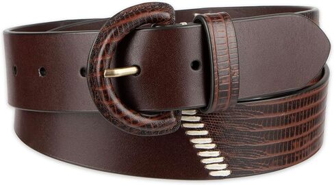 Cole Haan womens Genuine Leather Covered Buckle Wide Width Belt for Dresses, Jeans, Trousers in Saudi Arabia