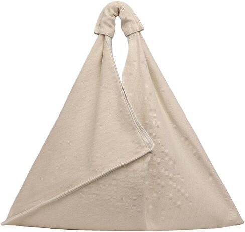 Canvas Hobo Bag for Women 16oz Large Women's Work Tote Bag Striped Shopper Slouchy Hobo Bag for Work Travel in Kuwait