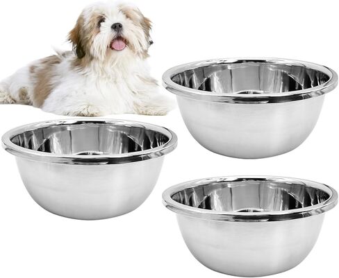 3 PCS Large Dog Water Bowls,1.3 Gallons Deep Dog Food Water Bowl Large Capacity Stackable Pet Feeding Bowls No Spill for Large and X-Large Dogs Cats Indoor Outdoor in Saudi Arabia