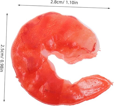 5Pcs Lifelike Plastic Shrimp Models Realistic Artificial Seafood Replicas for DIY Kitchen Display Photography Props and Home Decoration in Saudi Arabia