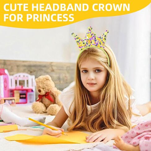 تيجان الأميرة، 10 عبوات من عصابات الرأس للفتيات والنساء، تيجان تاج عيد ميلاد لامعة لحفلات الأميرات وهدايا عيد الميلاد in Kuwait