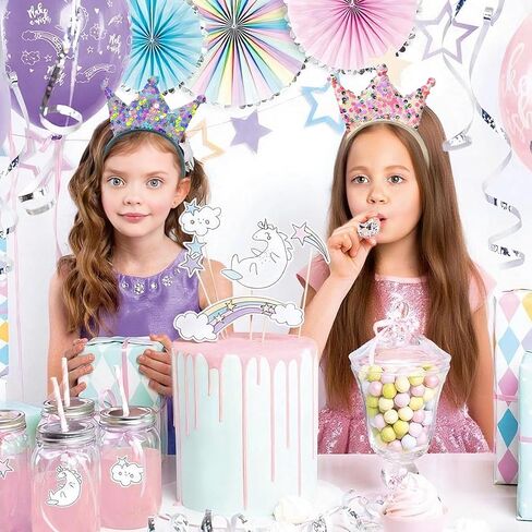 تيجان الأميرة، 10 عبوات من عصابات الرأس للفتيات والنساء، تيجان تاج عيد ميلاد لامعة لحفلات الأميرات وهدايا عيد الميلاد in Kuwait