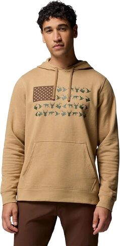 Columbia Mens PHG Game Flag II Hoodie, Sahara/Tobacco Hunt Flag, Medium in Saudi Arabia