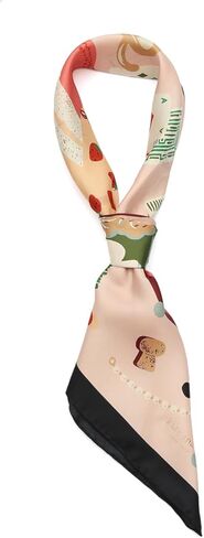 Kate Spade Women's Festive Party Silk Square Scarf, Stylish & Lightweight Neck Accessory in Kuwait