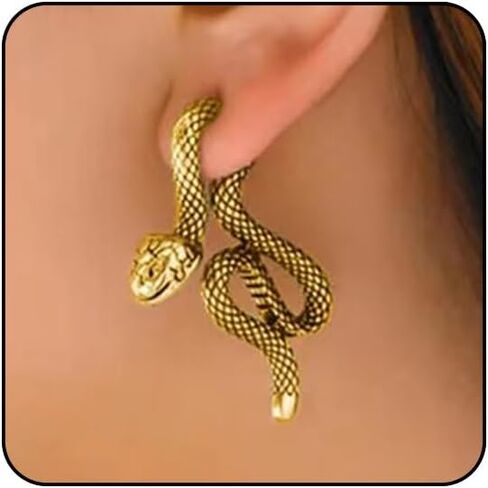 Snake Earrings for Women Dangle Snake Jewelry Halloween Accessories Black Goth Gothic Earrings Punk Sperpent Edgy Grunge Earring Halloween in Saudi Arabia