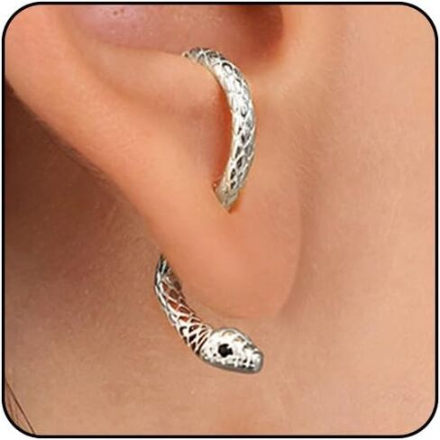 Snake Earrings for Women Dangle Snake Jewelry Halloween Accessories Black Goth Gothic Earrings Punk Sperpent Edgy Grunge Earring Halloween in Saudi Arabia