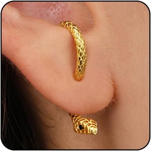 Snake Earrings for Women Dangle Snake Jewelry Halloween Accessories Black Goth Gothic Earrings Punk Sperpent Edgy Grunge Earring Halloween in Saudi Arabia