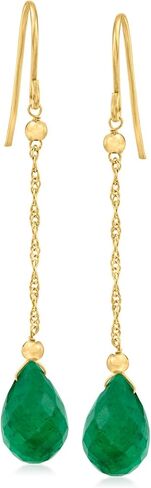 Ross-Simons 10K Gemstone Teardrop Drop Earring in Saudi Arabia