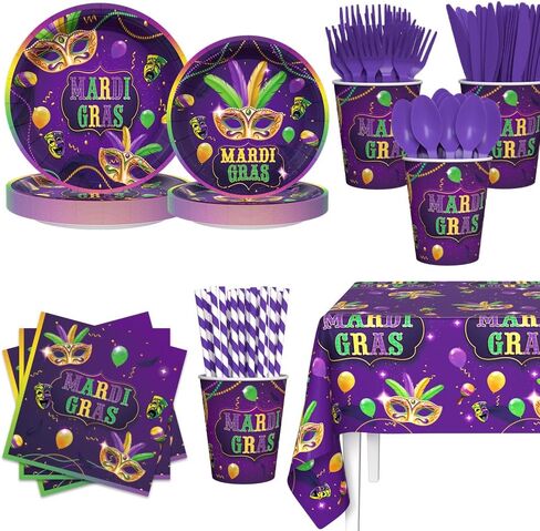 194pcs Happy New Years Eve 2026 Party Decorations for New Year Party Plates, Cup, Napkin, Tablecloth, Tableware, Black Silver Disco Disposable Party Supplies Plates Serve 24 Guests in Saudi Arabia