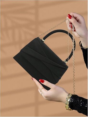 SHENHE Women's Top Handle Small Clutch Purse Handbag Crossbody Evening Bag in Saudi Arabia