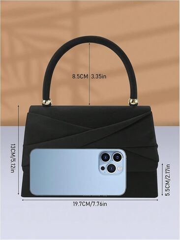 SHENHE Women's Top Handle Small Clutch Purse Handbag Crossbody Evening Bag in Saudi Arabia