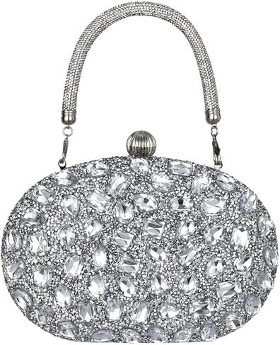Sparkling Rhinestone Evening Bag for Women, Elegant Clutch and Crossbody Purse, Dimond Purse Handbag in Saudi Arabia