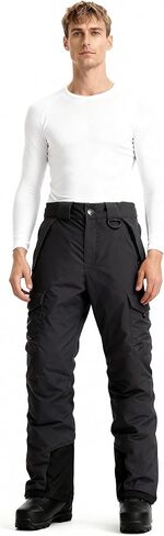 Wantdo Men's Waterproof Ski Pants Warm Insulated Snow Pants Hiking Cargo Pants in Saudi Arabia