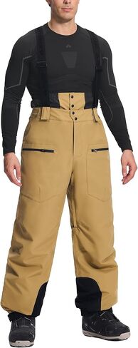 Pioneer Camp Snow Pants Men Baggy Snowboard Pants Waterproof Insulated Outdoor Winter Warm Ski Bibs Overall with Suspenders in Saudi Arabia