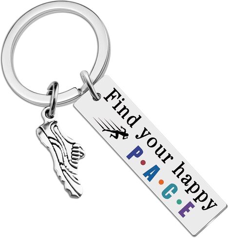 Runner Gifts Marathon Essentials Running Accessories For Women Men Track And Field Gifts Marathon Gift For Runners Women Cross Country Running gifts Track And Field Keychain in Saudi Arabia