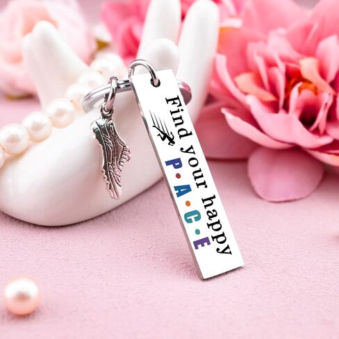 Runner Gifts Marathon Essentials Running Accessories For Women Men Track And Field Gifts Marathon Gift For Runners Women Cross Country Running gifts Track And Field Keychain in Saudi Arabia