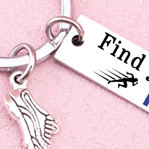 Runner Gifts Marathon Essentials Running Accessories For Women Men Track And Field Gifts Marathon Gift For Runners Women Cross Country Running gifts Track And Field Keychain in Saudi Arabia