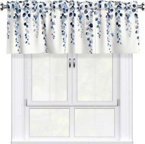 Vrysenium Valentine's Day Valance Curtain Kitchen Rod Pocket Red Pink Love Heart Window Treatment Topper Curtains for Living Bedroom Bathroom Kitchen 1 Panel 54x18 in in Saudi Arabia