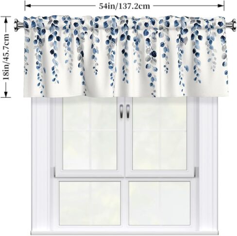 Vrysenium Valentine's Day Valance Curtain Kitchen Rod Pocket Red Pink Love Heart Window Treatment Topper Curtains for Living Bedroom Bathroom Kitchen 1 Panel 54x18 in in Saudi Arabia