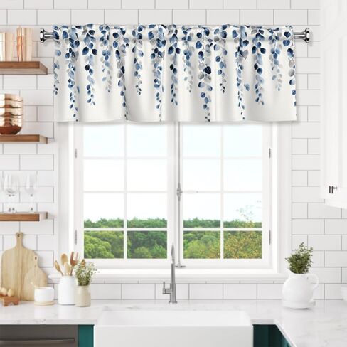 Vrysenium Valentine's Day Valance Curtain Kitchen Rod Pocket Red Pink Love Heart Window Treatment Topper Curtains for Living Bedroom Bathroom Kitchen 1 Panel 54x18 in in Saudi Arabia