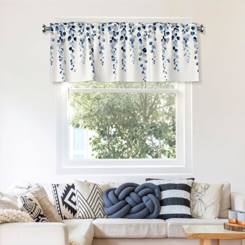 Vrysenium Valentine's Day Valance Curtain Kitchen Rod Pocket Red Pink Love Heart Window Treatment Topper Curtains for Living Bedroom Bathroom Kitchen 1 Panel 54x18 in in Saudi Arabia