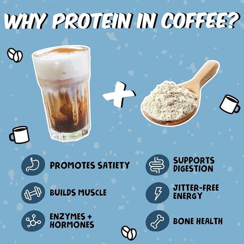 Renude Collagen Crush - Creamer Powder for Coffee, Grass-Fed Bovine Collagen Peptides, 10g Protein per Serving, Support for Hair, Skin, Gut Health, with Natural Adaptogens, 20 Serving Bag in Saudi Arabia