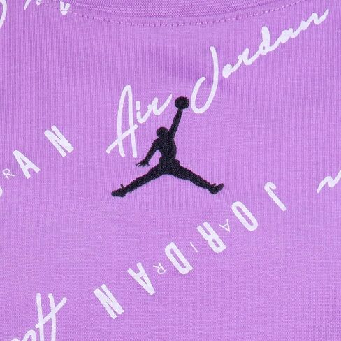 Jordan Girl's Essentials All Over Print Short Sleeve Tee (Little Kids/Big Kids) Rush Fuchsia XL (16 Big Kid) in Saudi Arabia