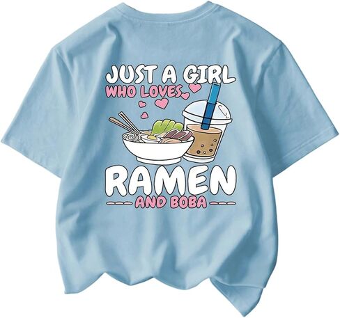 SweatyRocks Girl's Casual Graphic Tees Short Sleeve Summer Crewneck Cute T Shirts in Saudi Arabia