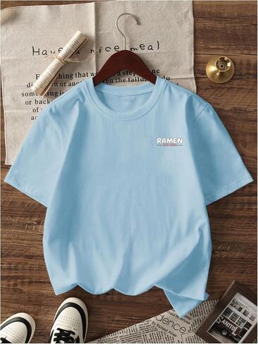 SweatyRocks Girl's Casual Graphic Tees Short Sleeve Summer Crewneck Cute T Shirts in Saudi Arabia