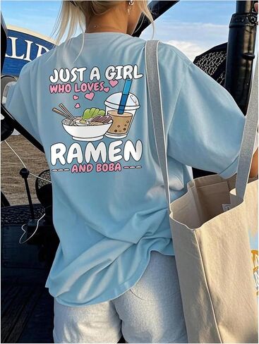 SweatyRocks Girl's Casual Graphic Tees Short Sleeve Summer Crewneck Cute T Shirts in Saudi Arabia