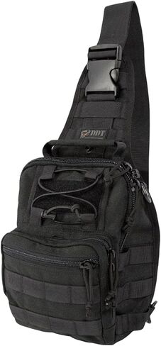 DDT Death Dealer Tactical Night Stalker Small Sling EDC Bag, Color Black in Saudi Arabia