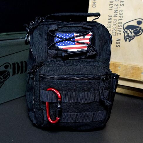 DDT Death Dealer Tactical Night Stalker Small Sling EDC Bag, Color Black in Saudi Arabia