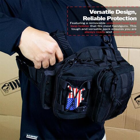 DDT Death Dealer Tactical Night Stalker Small Sling EDC Bag, Color Black in Saudi Arabia