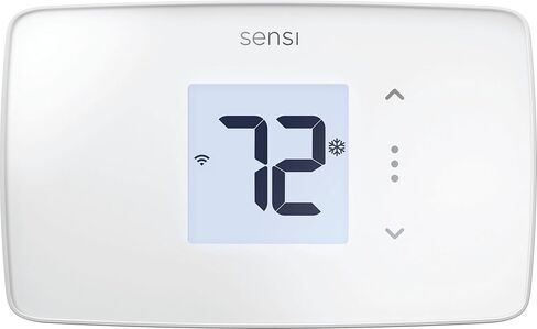 Sensi Lite Smart Thermostat, Data Privacy, Programmable, Wi-Fi, Easy DIY, Works With Alexa, Energy Star Certified, ST25, Most Systems C-Wire Not Required, Except On Heat/Cool Only and Heat Pump System in Kuwait