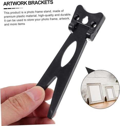 VOSAREA 50Pcs Plastic Photo Frame Dovetail Brackets Desktop Display Supports for Artwork Pictures Convenient Holders for Home Office Use Non Slip Design in Saudi Arabia